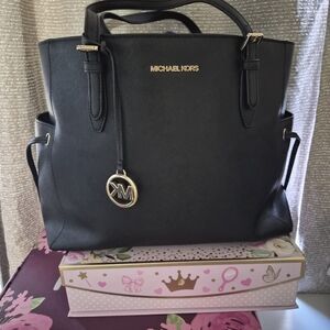 Michael Kors Black Saffiano Leather Tote Bag